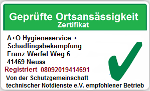 Wei&szlig;e Liste: Sch&auml;dlingsbek&auml;mpfung Neuss